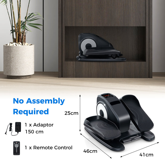 Under Desk Elliptical Machine with Display Screen and Remote Control-