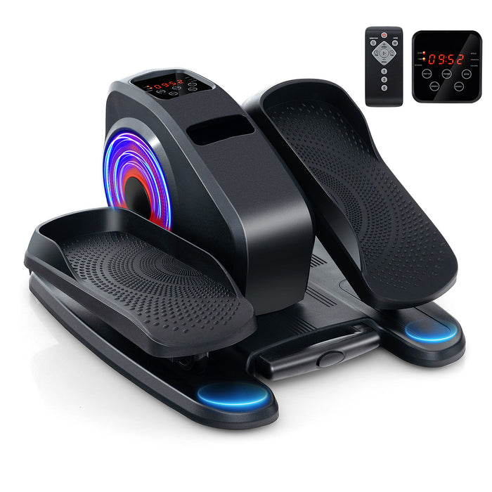 Under Desk Elliptical Machine with Display Screen and Remote Control-