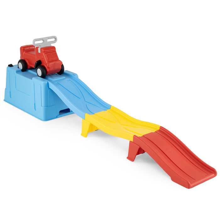 Up and Down Roller Coaster Expandable Roller Coaster Kids Ride on Toy with Storage Box-