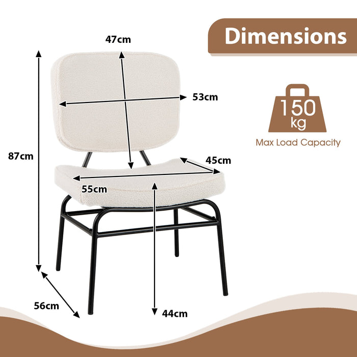 Upholstered Accent Chair with Sponge Padding and Adjustable Foot Pads-