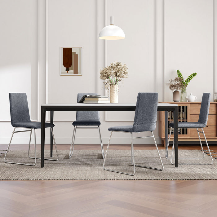 Upholstered Dining Chairs Set of 2 Kitchen Dinner Chairs-