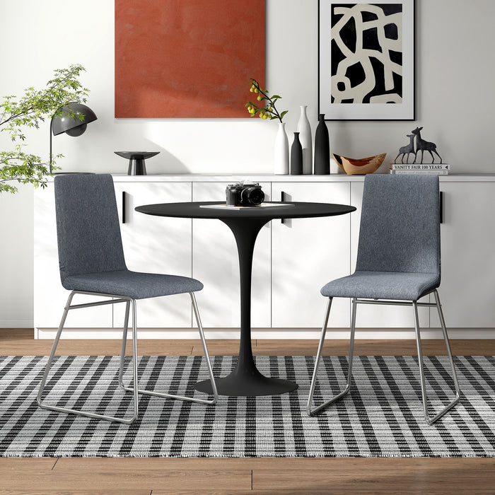 Upholstered Dining Chairs Set of 2 Kitchen Dinner Chairs-