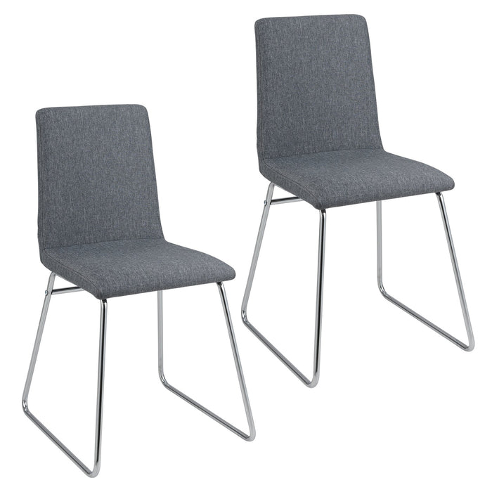 Upholstered Dining Chairs Set of 2 Kitchen Dinner Chairs-