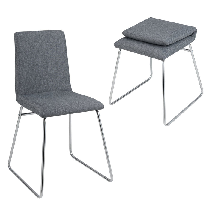 Upholstered Dining Chairs Set of 2 Kitchen Dinner Chairs-