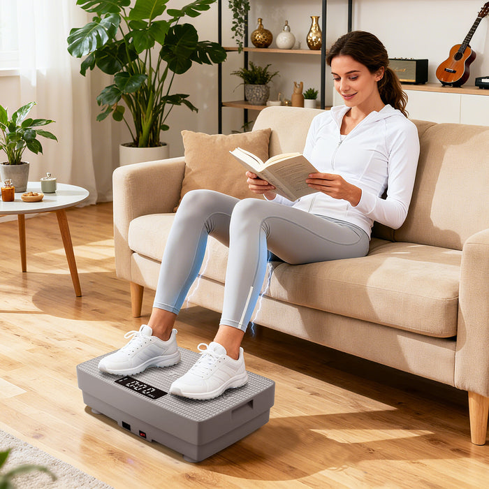 Vibration Plate Exercise Machine with Gravity Sensor and Remote Control-