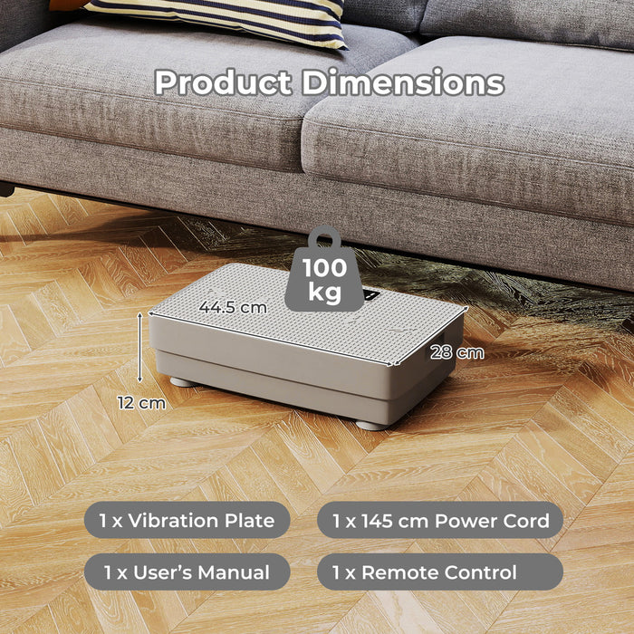 Vibration Plate Exercise Machine with Gravity Sensor and Remote Control-