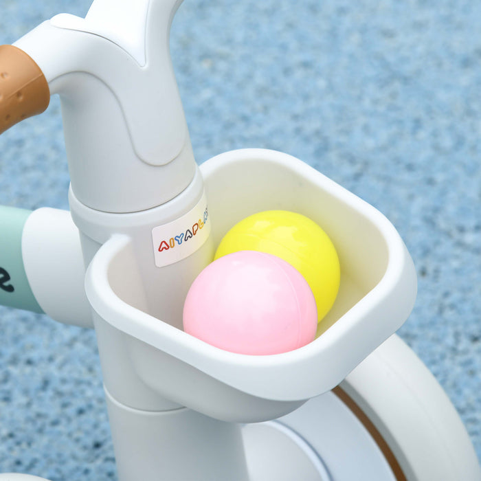 Kids Balance Bike with Adjustable Seat - Silent Non-Marking Wheels for Toddlers - Perfect Training Bicycle for 1-3 Year Olds, Green