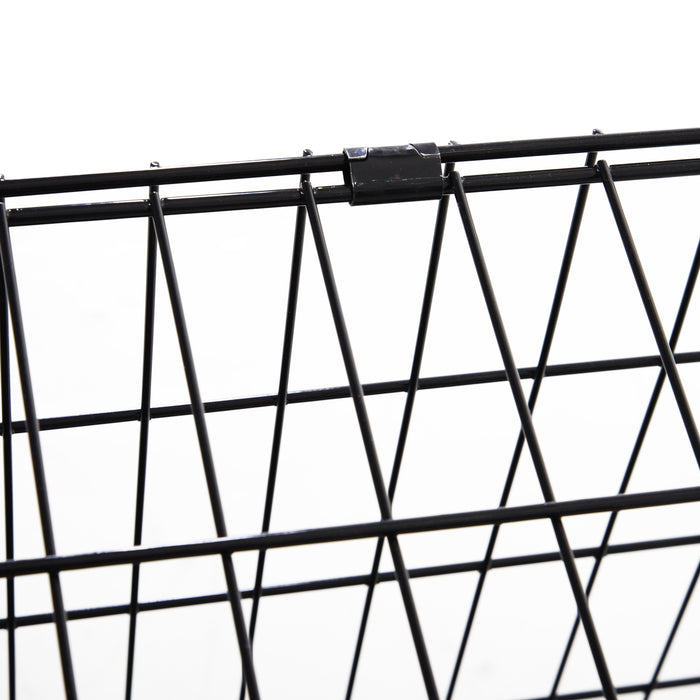 Pawhut Trapeze Collapsible Dog Pet Travel Box Cage Removable Tray 93 x 58 x 65cm