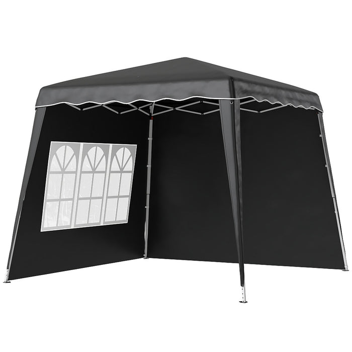 Outsunny 2.4 x 2.4m UV50+ Pop Up Gazebo - Black