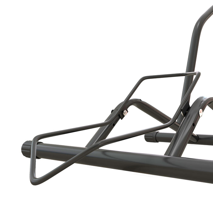 Freestanding Bike Rack - Portable Bicycle Floor Stand for 16"-29" Wheels, Ideal for Kids, Mountain & Road Bikes - Space-Saving Storage for Home Garages