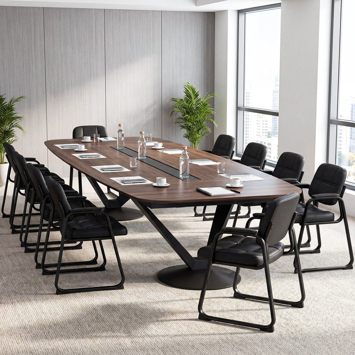 Waiting Room Guest Chairs Set of 2 with Sled Base for Conference Room-
