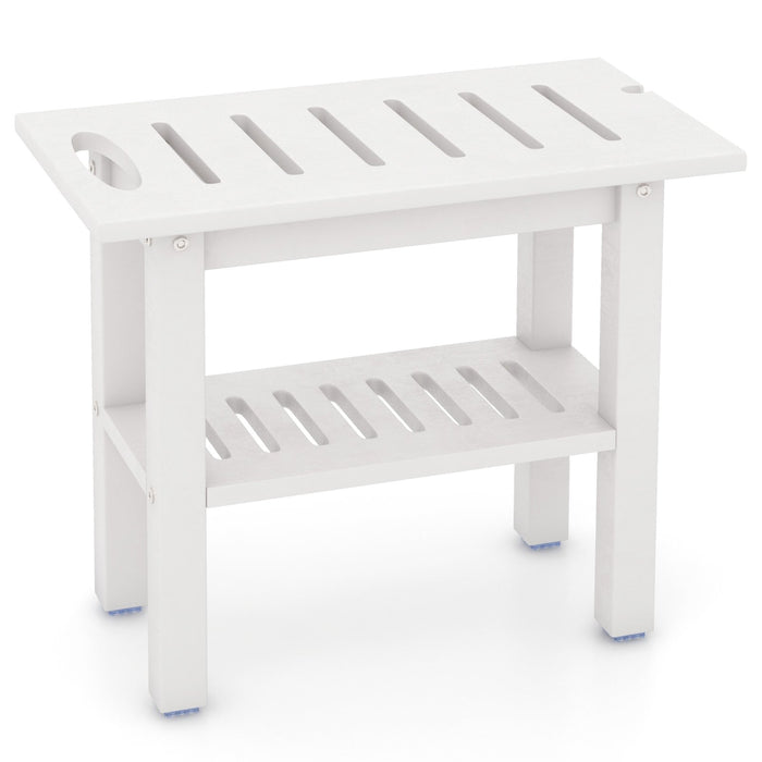 Waterproof HDPE Shower Bench Bath Stool for Inside Shower-