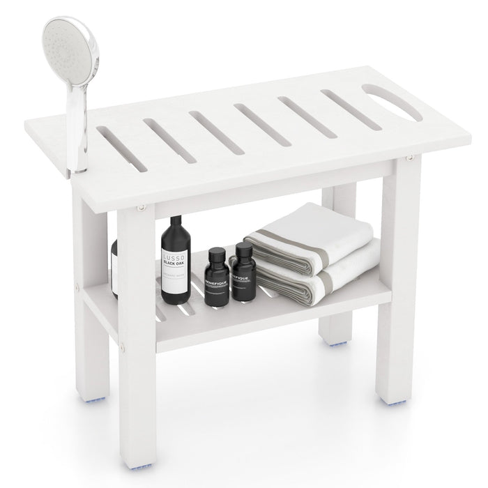 Waterproof HDPE Shower Bench Bath Stool for Inside Shower-