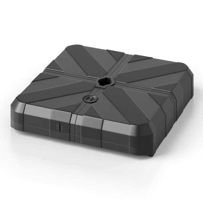 Weighted Offset Umbrella Base with Cross Bracket and Cut-