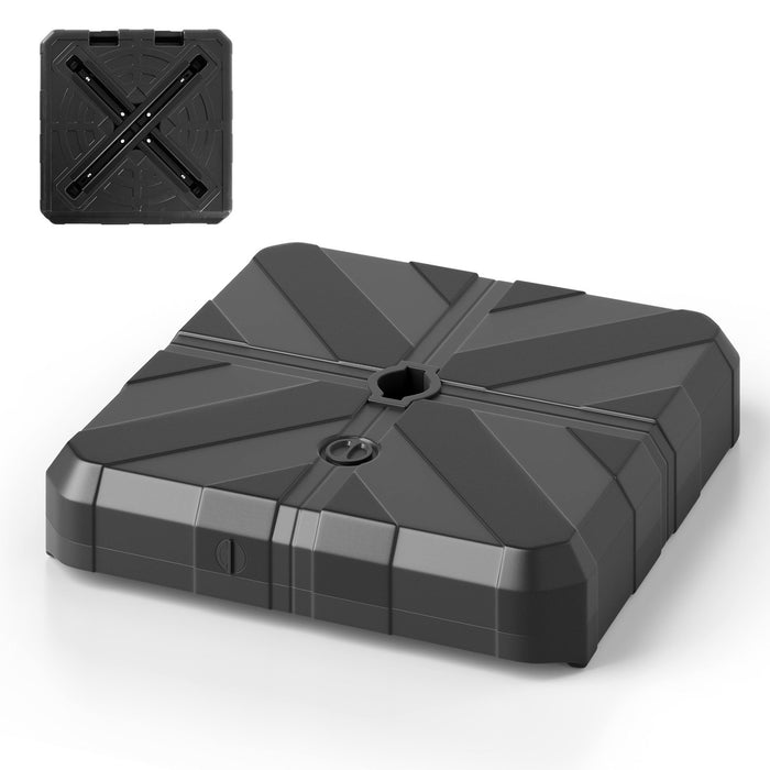 Weighted Offset Umbrella Base with Cross Bracket and Cut-