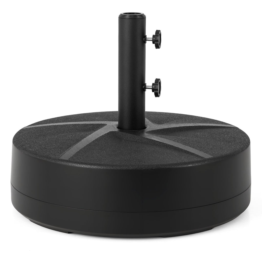 Weighted Patio Umbrella Base with 2 Adjustable Knobs for Garden-