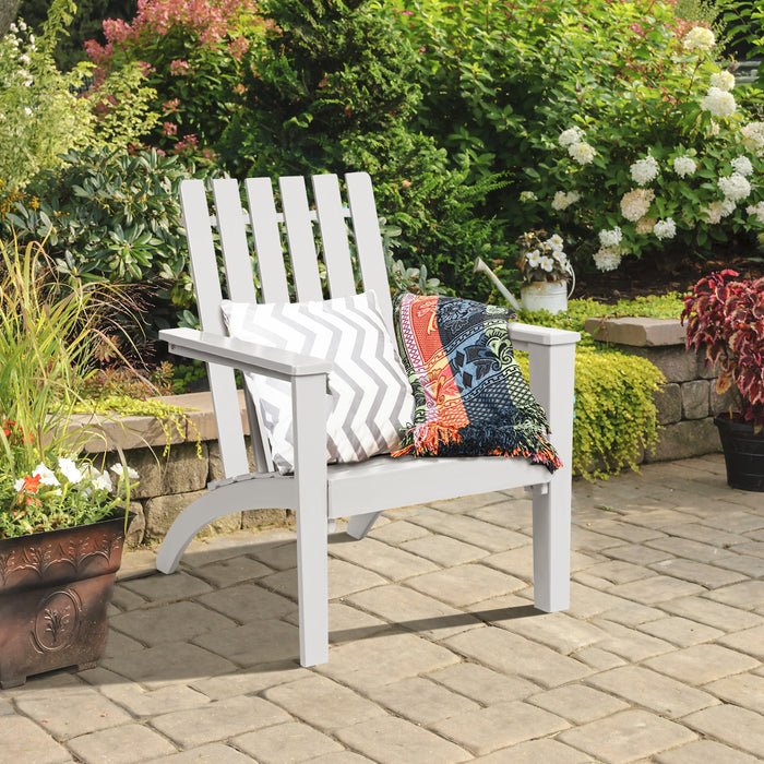 Wood Adirondack Chair with Solid Acacia Wood and 160KG Weight Capacity-