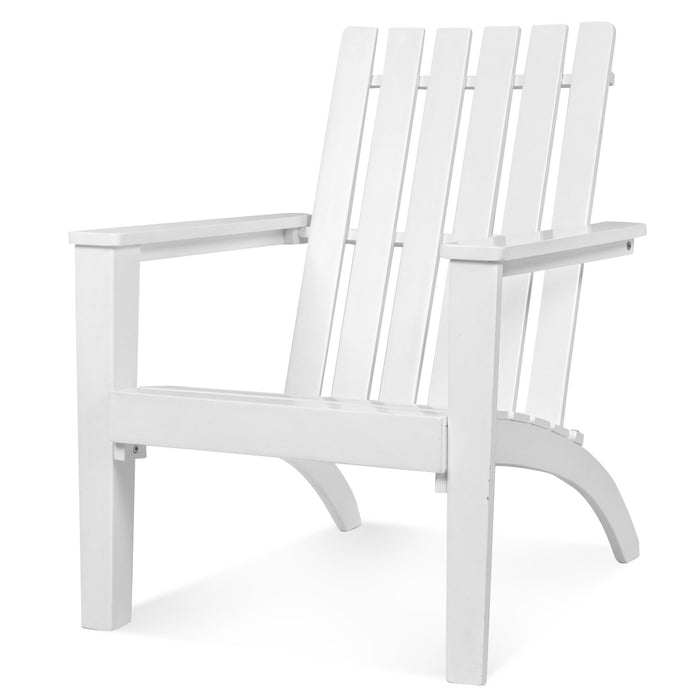 Wood Adirondack Chair with Solid Acacia Wood and 160KG Weight Capacity-