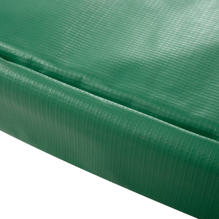 HOMCOM 12FT Trampoline Spring Cover, Plastic Trampoline Pad Replacement Safety Guard, Green