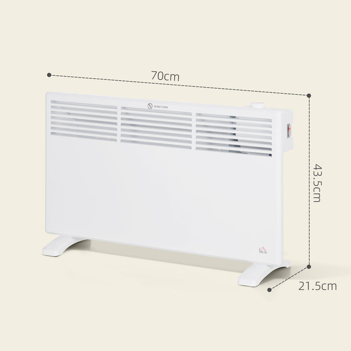 HOMCOM 1500W Convector Heater - White | Aosom UK