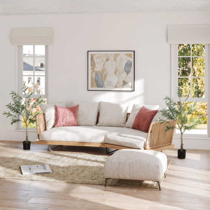 HOMCOM Set of 2 4ft/ 120cm Decorative Artificial Plant, Silk Olive Tree with 450 Leaves and 20 Olive Fruits in Pot, Fake Plant for Home, Office, Living Room, Indoor Decor