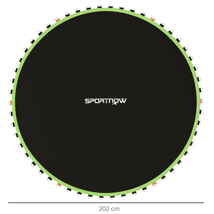 SPORTNOW Trampoline Replacement Mat with Spring Pull Tool, 42 V-Hooks, for 8ft Trampoline using 14cm Springs, Green