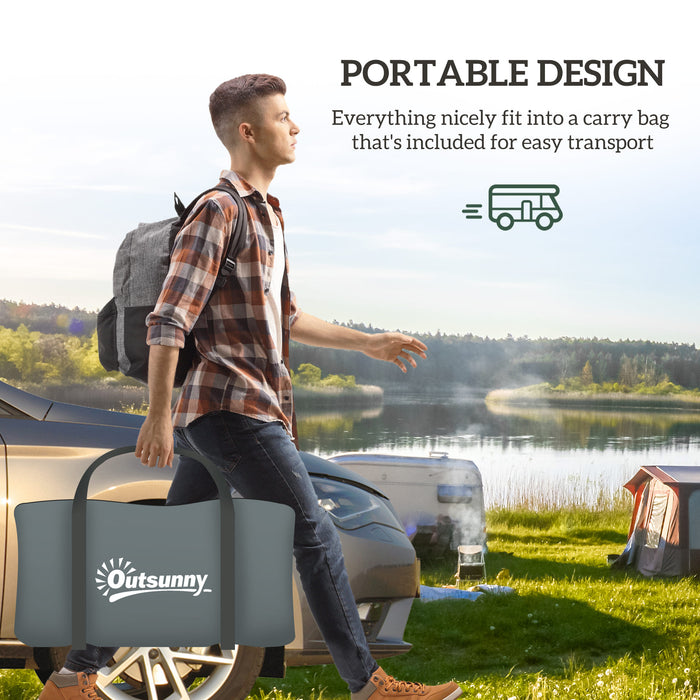 Seven-Man Spacious Family Camping Tent - Waterproof with Small Rainfly and Essential Accessories - Perfect for Outdoor Group Adventures