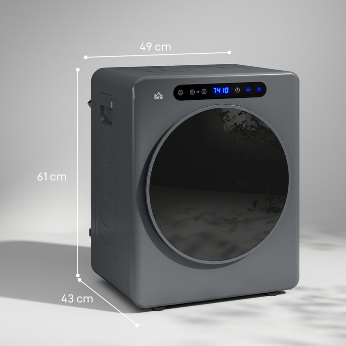 HOMCOM 4kg Compact 40-60℃  Tumble Dryer - Grey