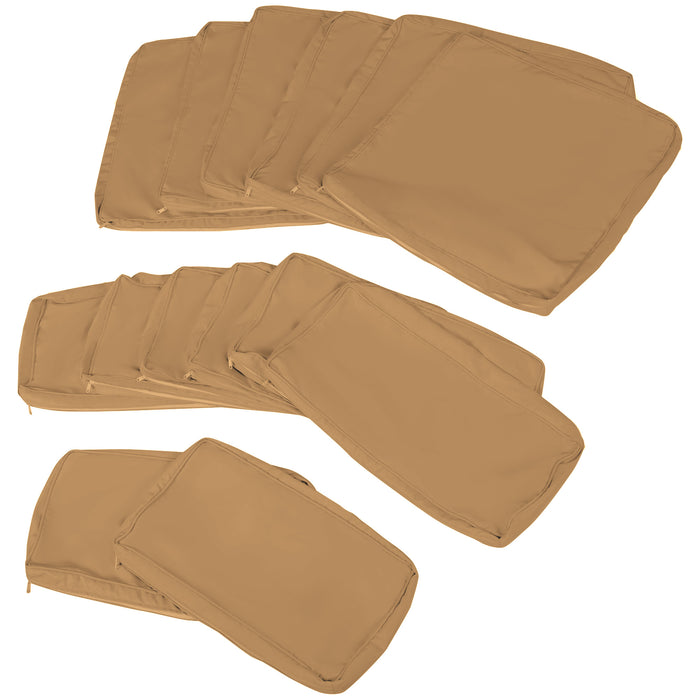 Outsunny 14 Pcs Outdoor Cushion Set - Beige