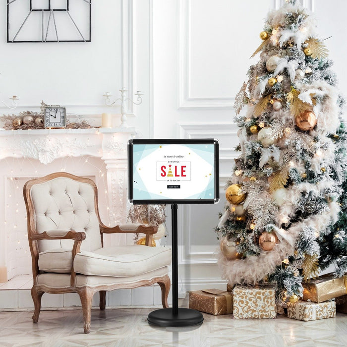 A3 Adjustable Poster Stand with Adjustable Height and 360° Rotation-