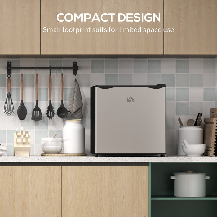 HOMCOM 35L Mini Freezer, -24℃ to -14℃ Temperature - Silver Tone