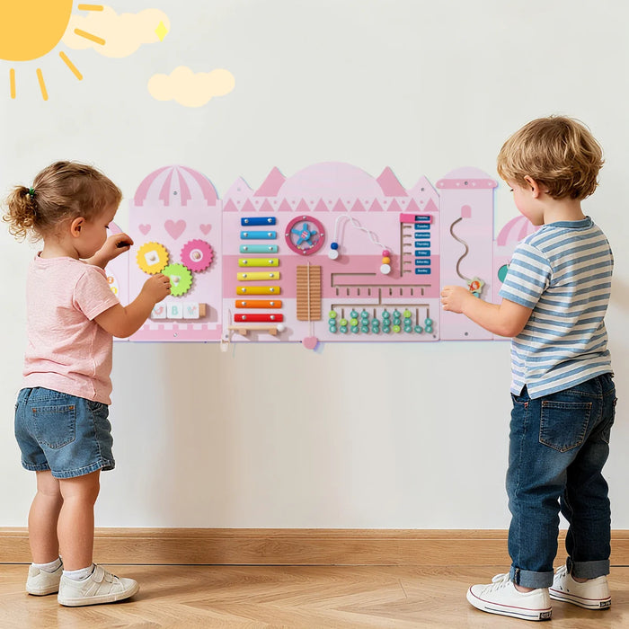 11-in-1 Activity Wall Busy Board Panels for Toddlers-
