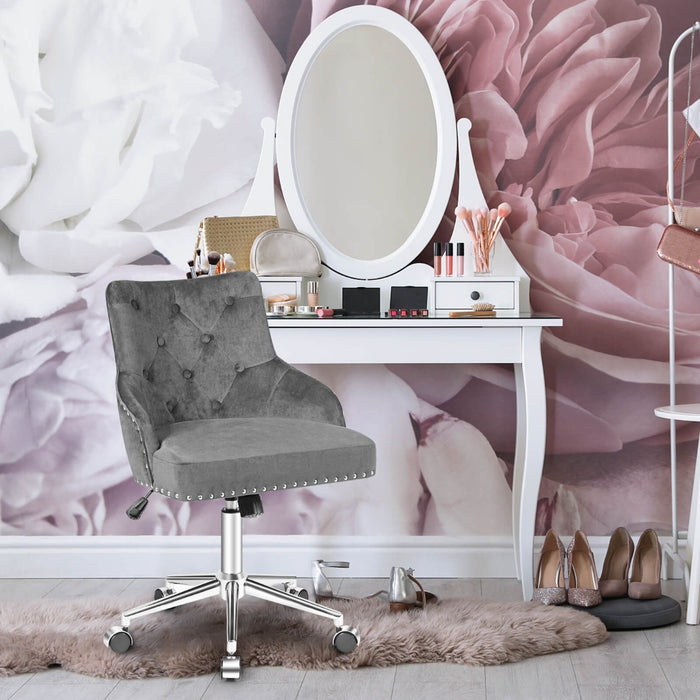 Adjustable 360° Swivel Accent Armchair-