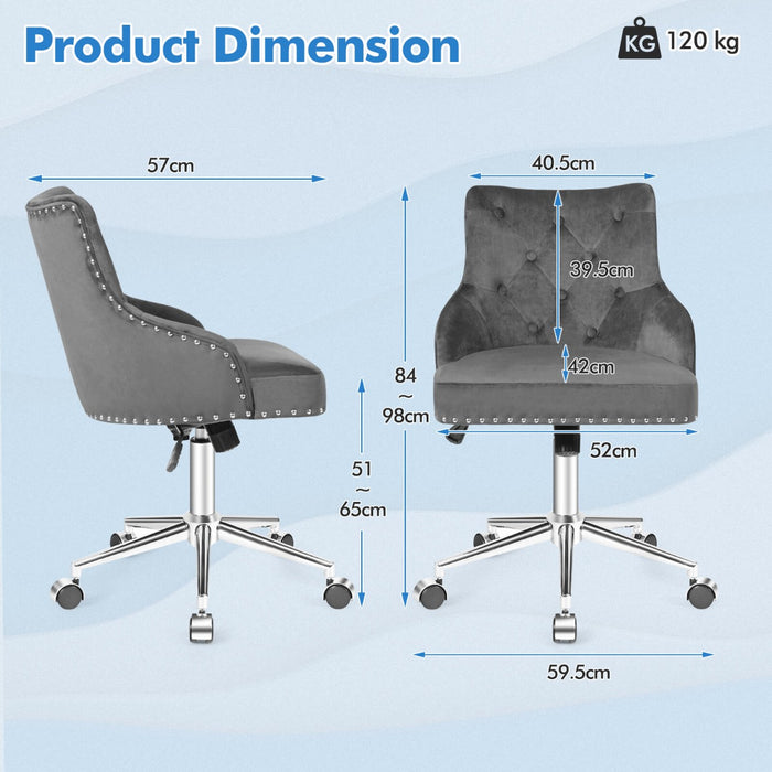 Adjustable 360° Swivel Accent Armchair-