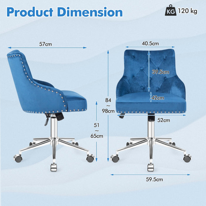 Adjustable 360° Swivel Accent Armchair-