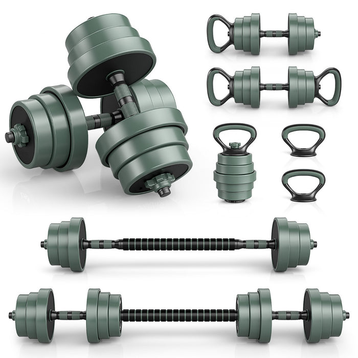 Adjustable Weight Dumbbell Set with Connector and Dumbbells-