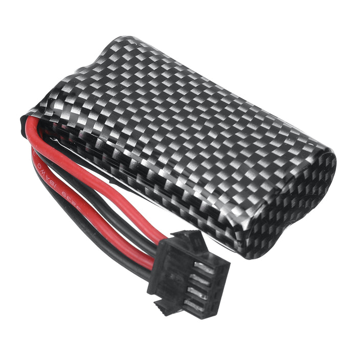 HXJRC HJ811 HJ812 Model - 7.4V 700mAh 5.18Wh Li-ion Battery with SM Plug for RC Boat Spare Parts - Ideal for Hobbyists and Vehicle Model Enthusiasts