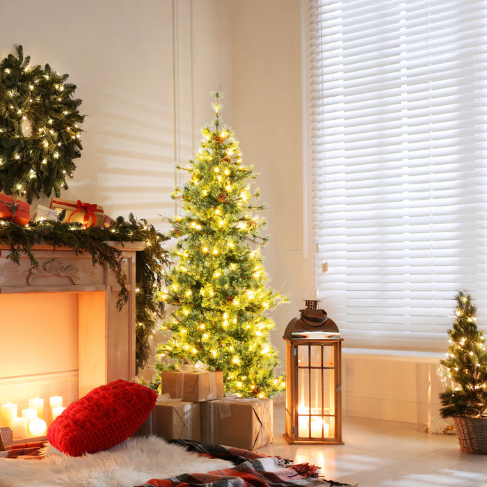 Artificial Christmas Tree with Branch Tips and Needles-