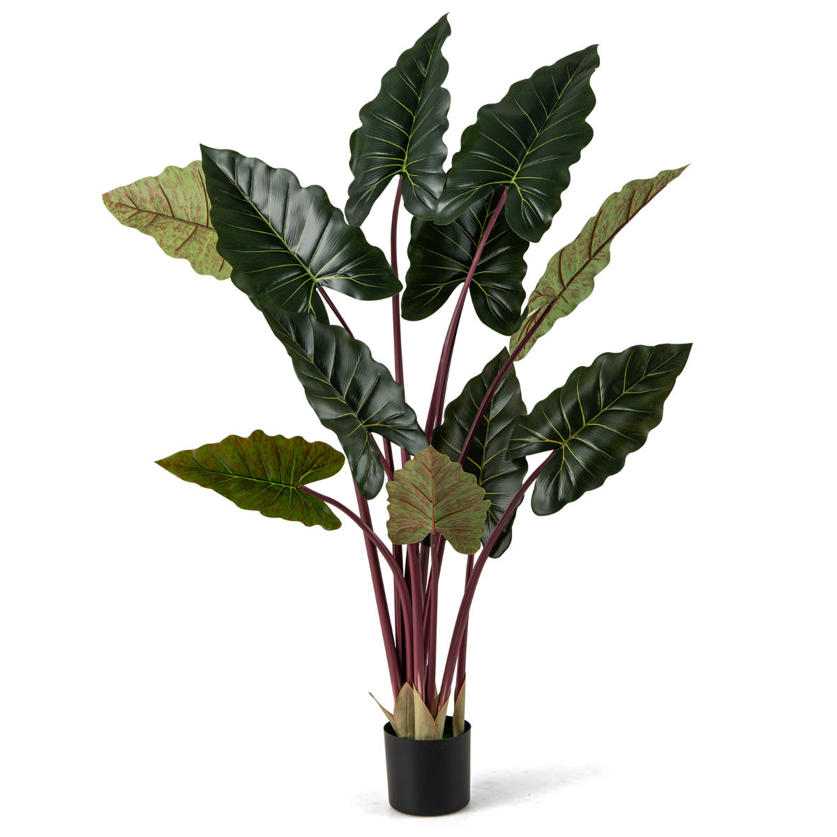 Artificial Rainbow Taro Tree 160cm Tall Fake Pre-potted Plant-