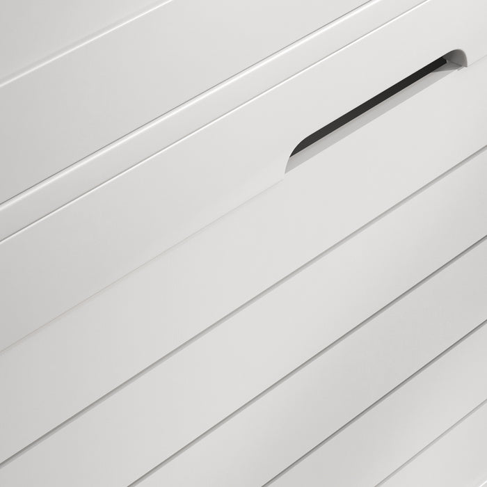 HOMCOM Narrow Shoe Cabinet with 3 Flip Drawers - White