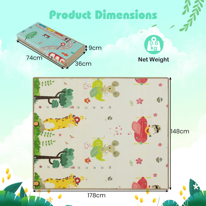 Baby Play Mat 178 x 148 cm Foldable Baby Activity Mat for Floor-