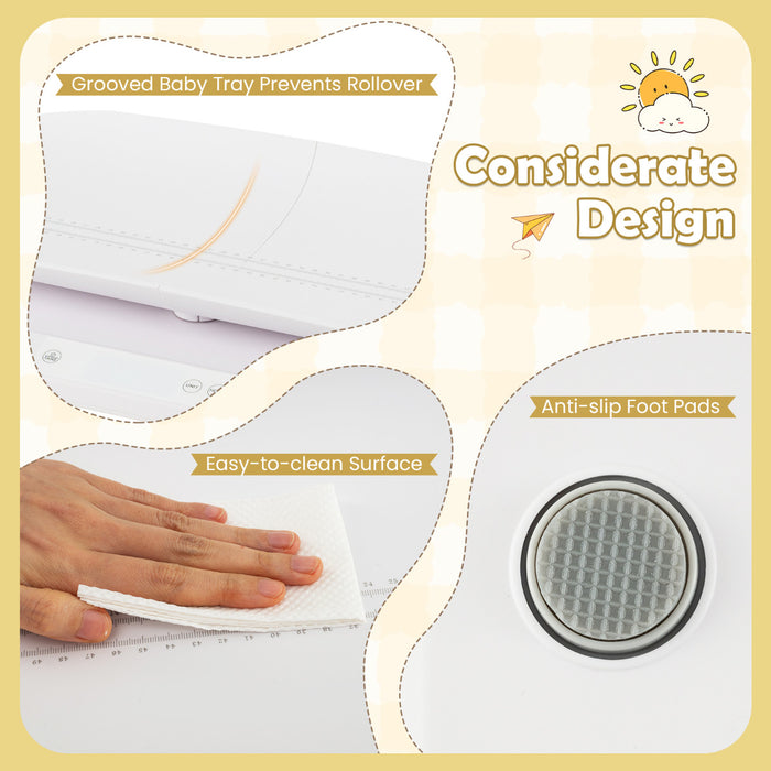 Baby Weight Scale with Detachable Tray for Body Weight and Height Measurement-
