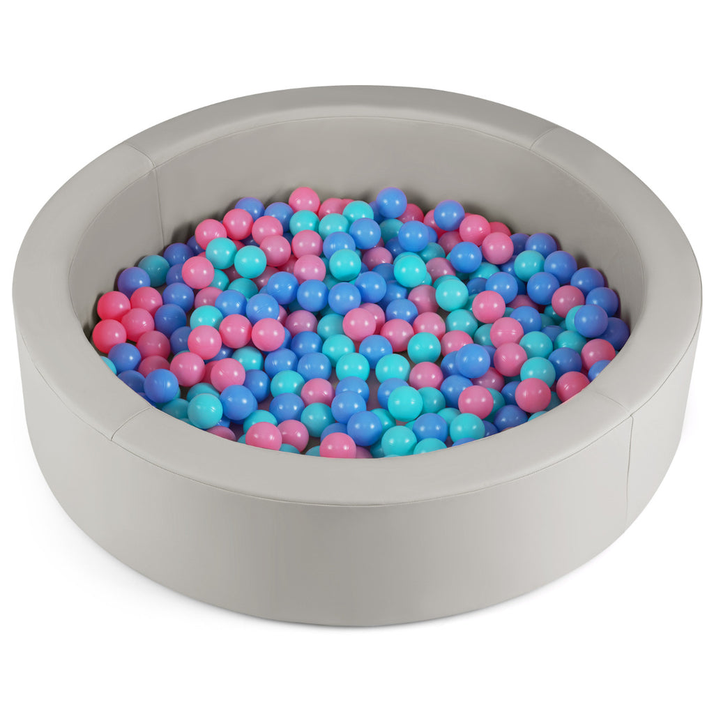Ball Pit for Toddlers Baby Foam Ball Pit with Ocean Balls Soft Round Kids Ball Pool-