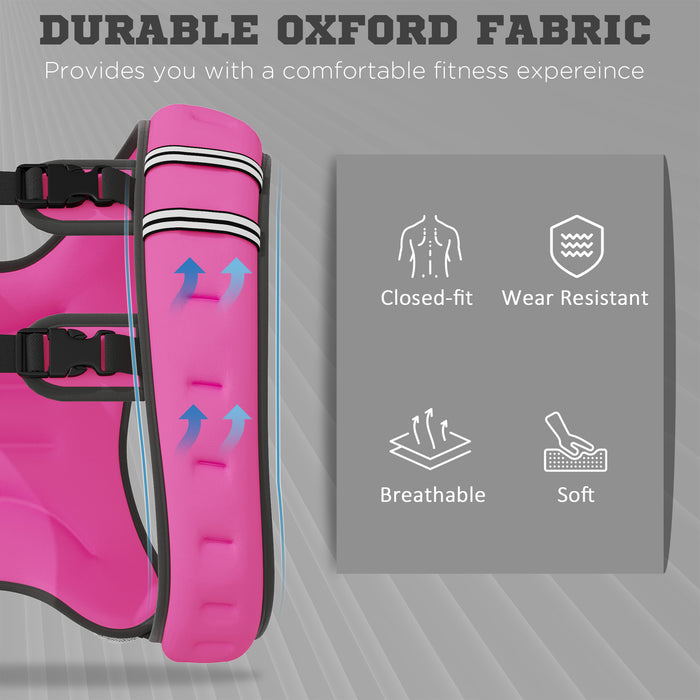 HOMCOM 8KG Weighted Vest, Running Weight Vest with Adjustable Strap, Convenient Pocket and Reflective Strips for Men and Women
