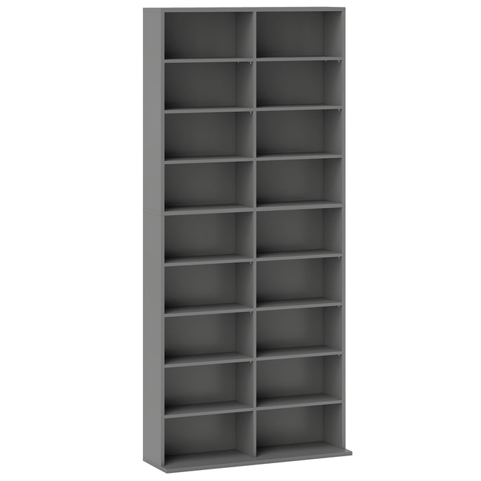 HOMCOM 640 CD Storage Tower - Grey