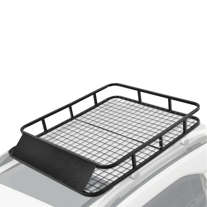 Car Roof Rack Basket with Wind Shield and 4 U-