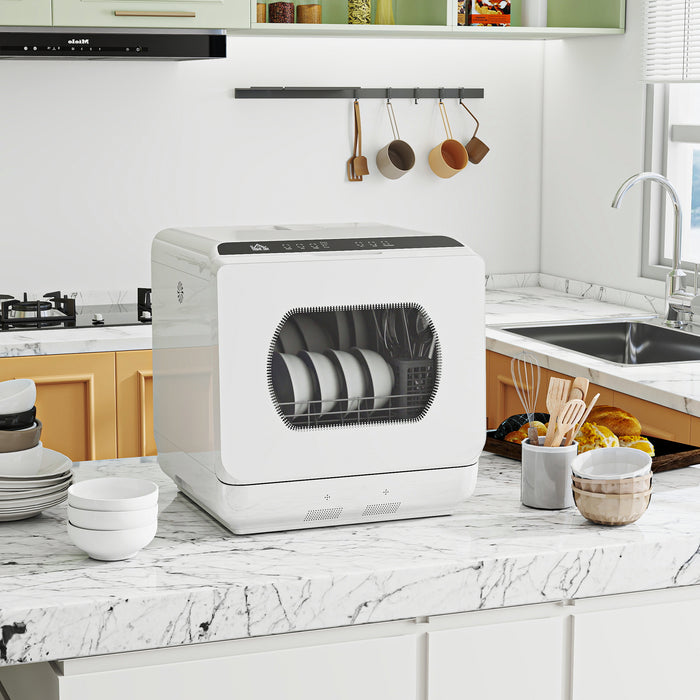 HOMCOM Multi-Program 6L Tabletop Dishwasher
