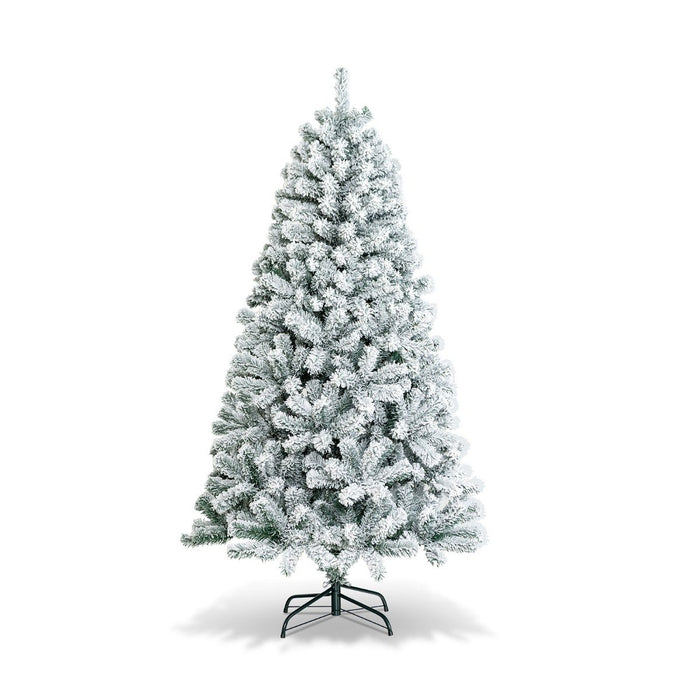 Snow Flocked Artificial Christmas Tree with 600/1010 Tips-