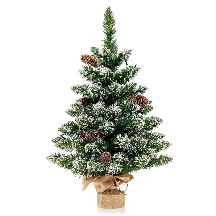 2 Feet Mini Tabletop Artificial Christmas Tree with LED Light