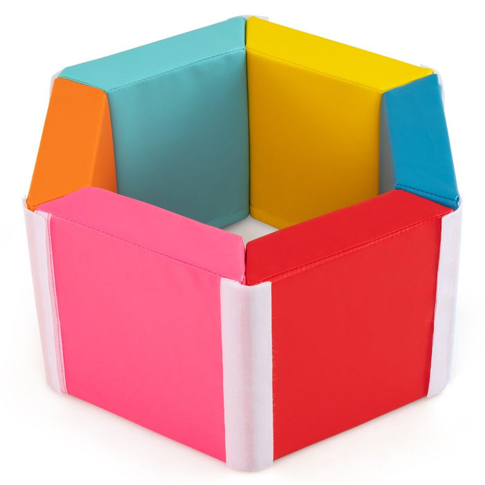 Colorful Exercise Tumble Mat for Kids with Detachable Zippered PU Covers-Multicolor